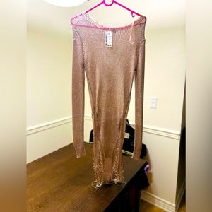 ⚡️✨ Love Culture Pink/Golden Maxi Dress Size S💫✨